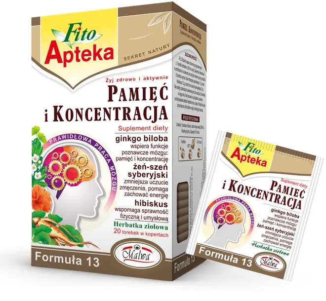 Herbaty Funkcjonalne Fito Apteka - Pamięć i Koncentracja