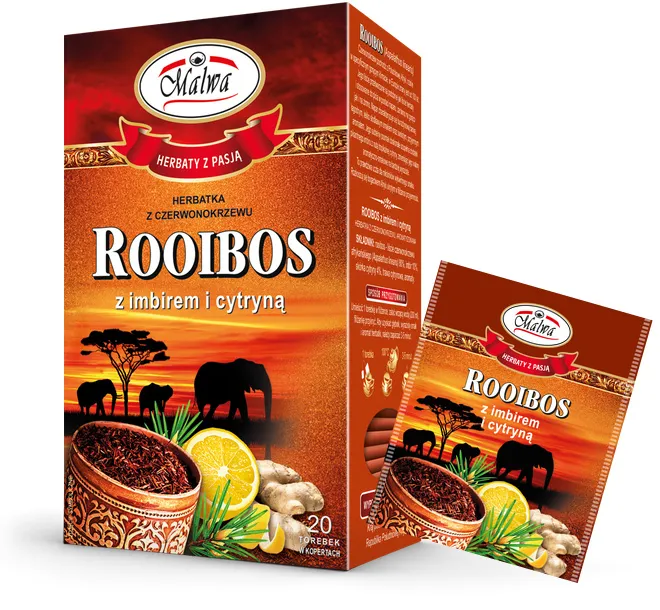 Herbata Rooibos z Imbirem I Cytryną