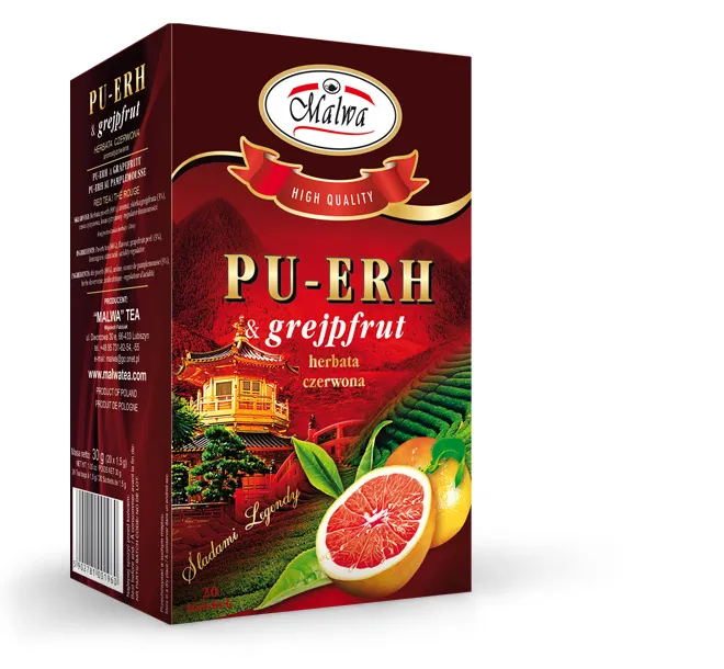 Herbata Czerwona PU-ERH - PU-ERH & grejpfrut