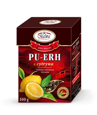 Herbata Czerwona PU-ERH Liściasta - PU-ERH & cytryna