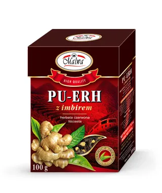 PU-ERH Red Tea Leafy - PU-ERH with ginger