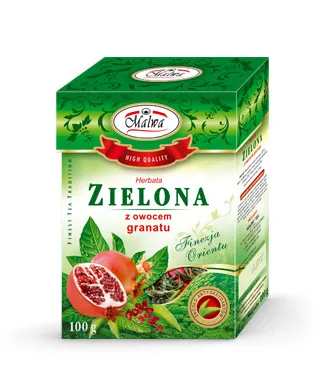 Green Teas Leafy Finesse of the Orient - Green Tea With Pomegranate