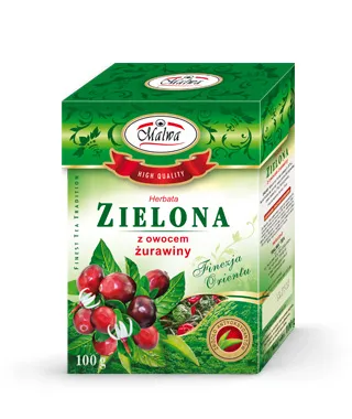 Green Teas Leafy Finesse of the Orient - Green Tea with Cranberry