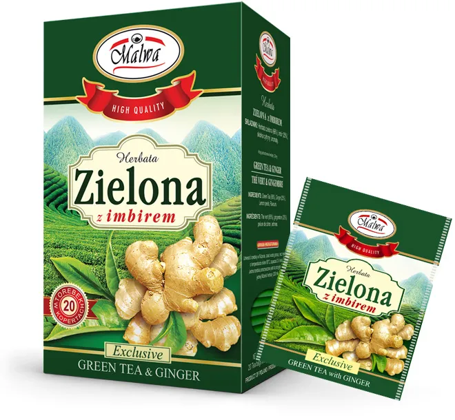 Herbata Zielona z imbirem