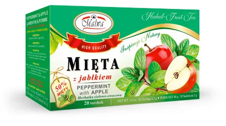 Herbata Ziołowa - Mięta z Jabłkiem
