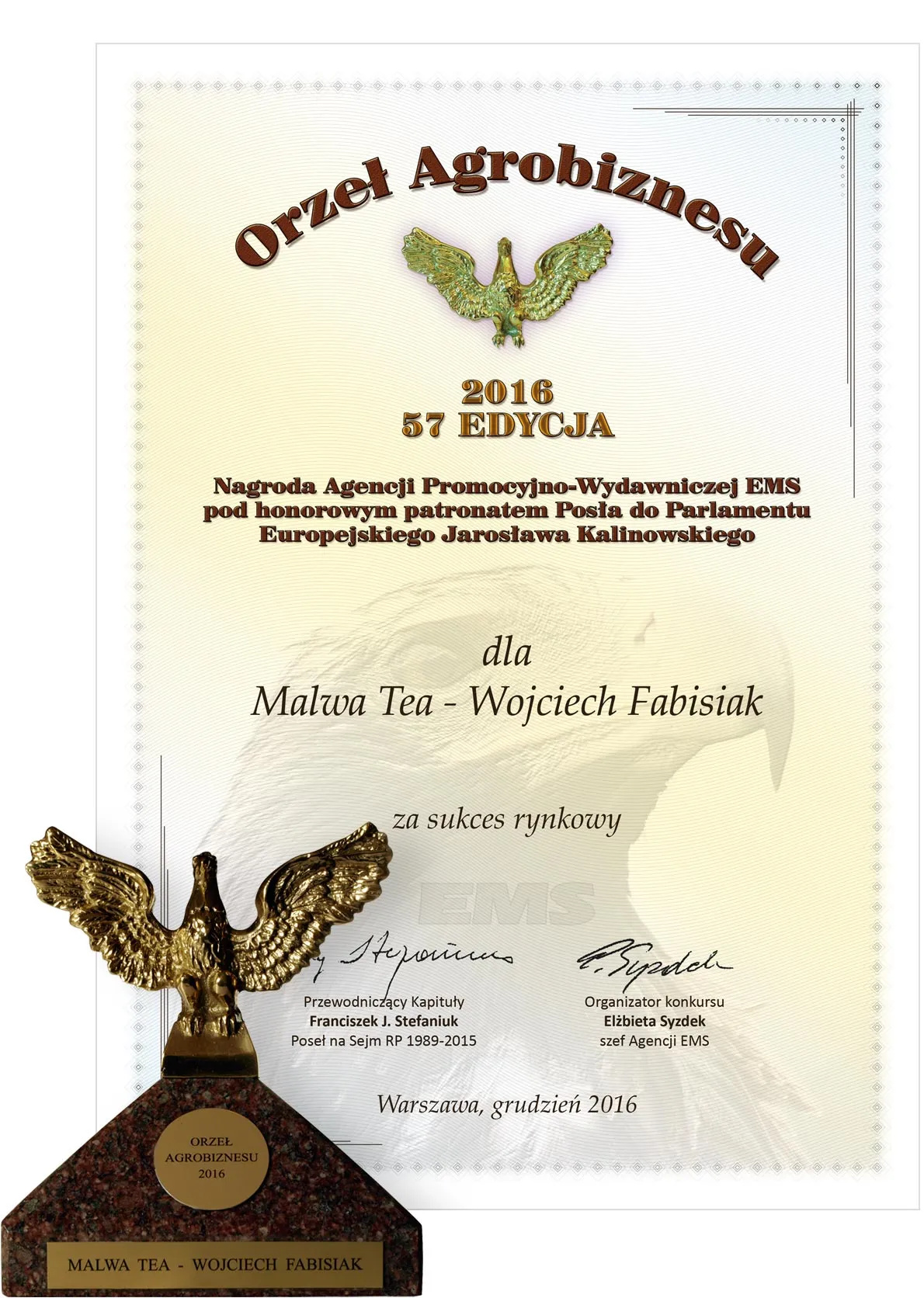 Malwa Tea - Orzeł Agrobiznesu